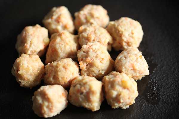 胡萝卜莲藕鸡肉丸